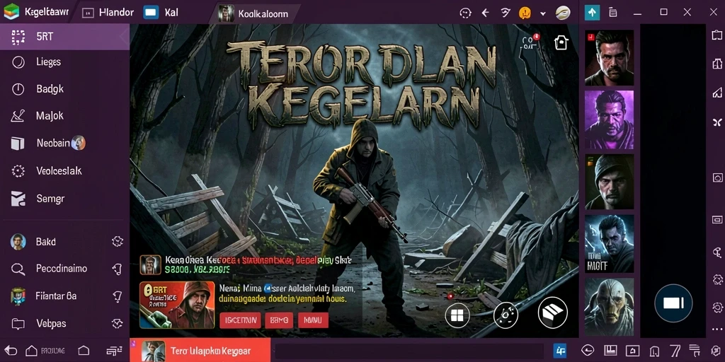 Tampilan gameplay 5RT yang mencekam dan menyeramkan.