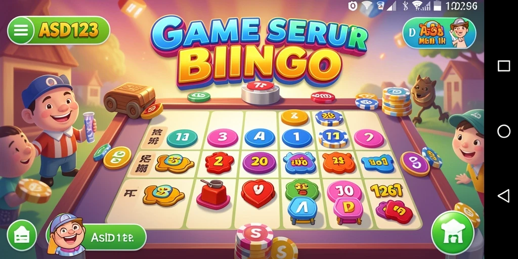Tampilan gameplay menarik dalam game Bingo ASD123.