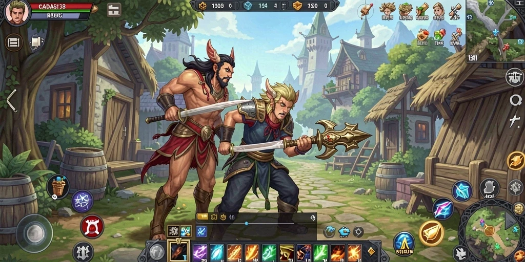 Tangkapan layar utama dari gameplay RPG yang mendebarkan di CADAS138.
