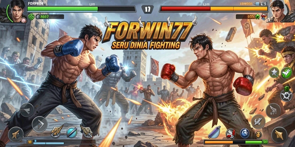 Tampilan mendebarkan dari pertarungan epik di FORWIN77.