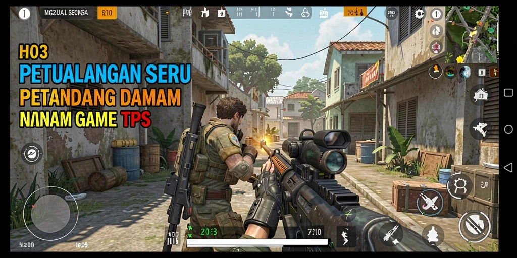 Screenshot H03 menampilkan aksi seru gameplay TPS.