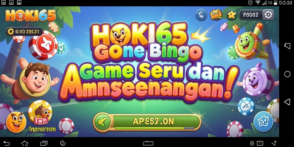 Screenshot HOKI65 menampilkan gameplay Bingo yang seru dan interaktif.