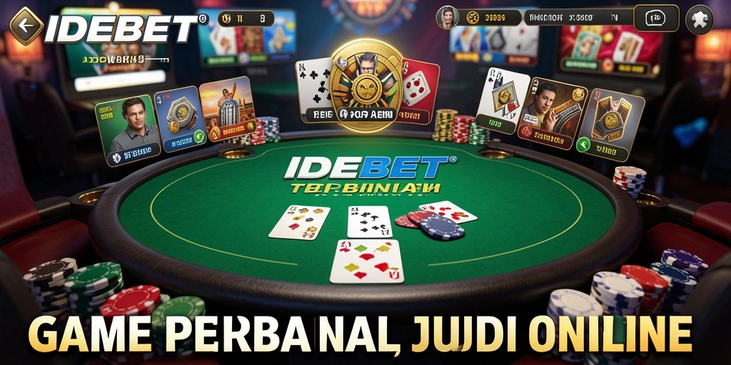 Tampilan menarik dari gameplay Poker di IDEBET yang penuh strategi.