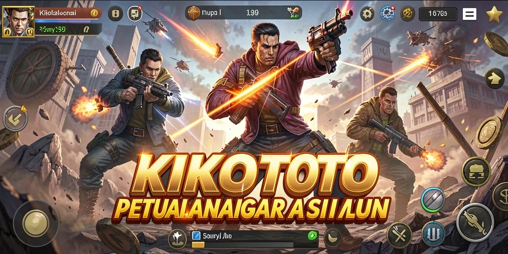 Tampilan gameplay KIKOTOTO dengan aksi yang mendebarkan.