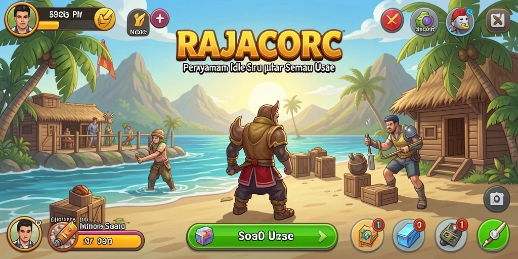 Tampilan menarik dari gameplay RAJACORC yang memikat.