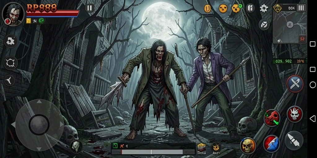 Gameplay menegangkan di RP888 dengan suasana yang mengerikan.