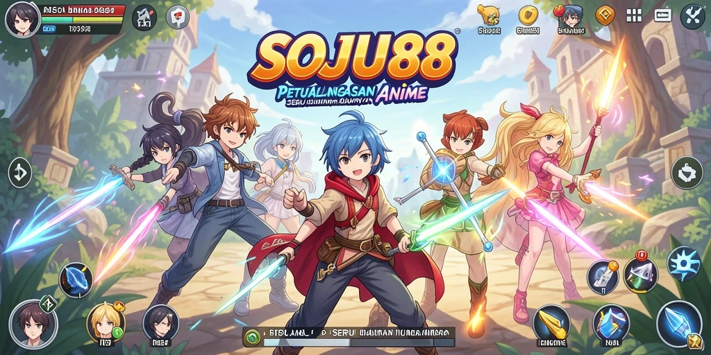 Tangkapan layar SOJU88 menampilkan aksi seru di dunia Anime.