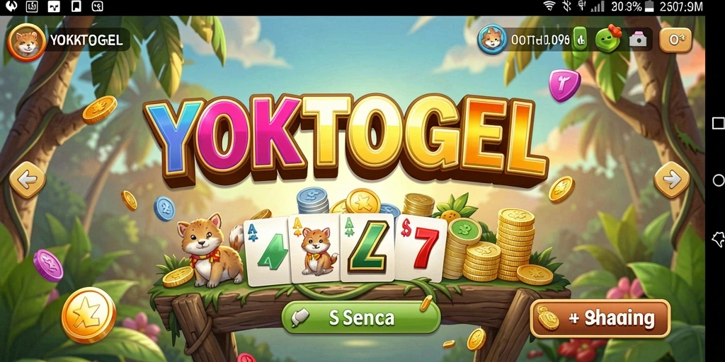 Tampilan gameplay seru dalam YOKTOGEL yang penuh warna.